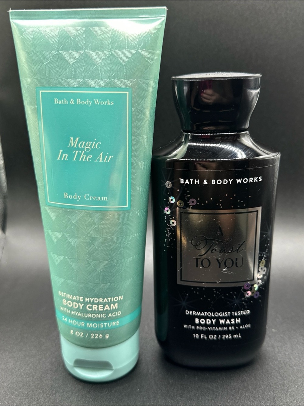 Bath & Body Works Magic In The Air Body Cream & A Toast To You Body Wash